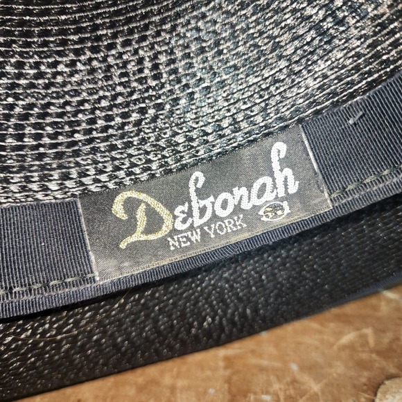 DEBORAH New York Classic Black Gold Hat Fancy Derby Sequined Mesh Embellish main image 4